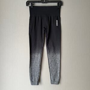 Gymshark sz XS black gray‎ ombre yoga pant leggings